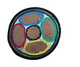 低压电缆VV系列VV-5铜芯导体聚氯乙烯绝缘及护套电力电缆